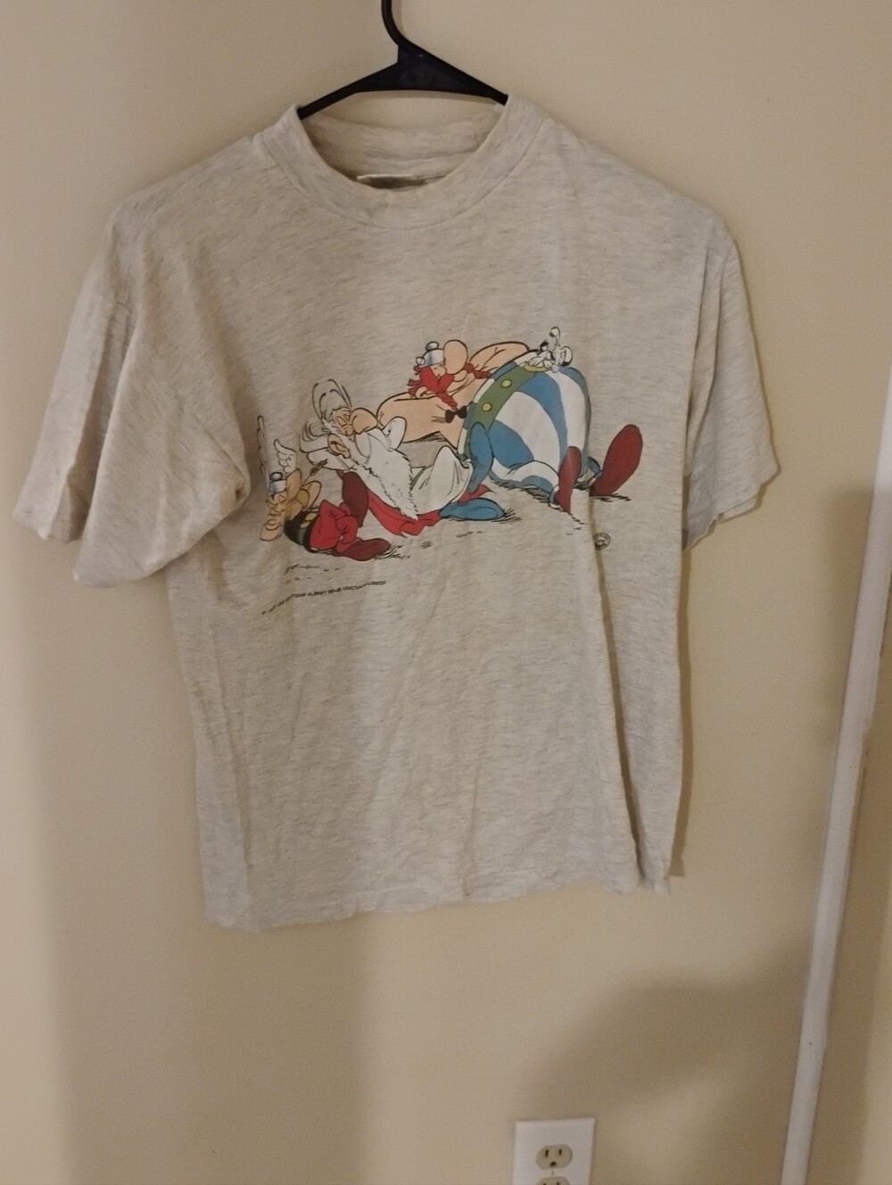 Vintage 1990s Asterix and the Vikings Graphic Short Sleeve Tee Shirt Sz S